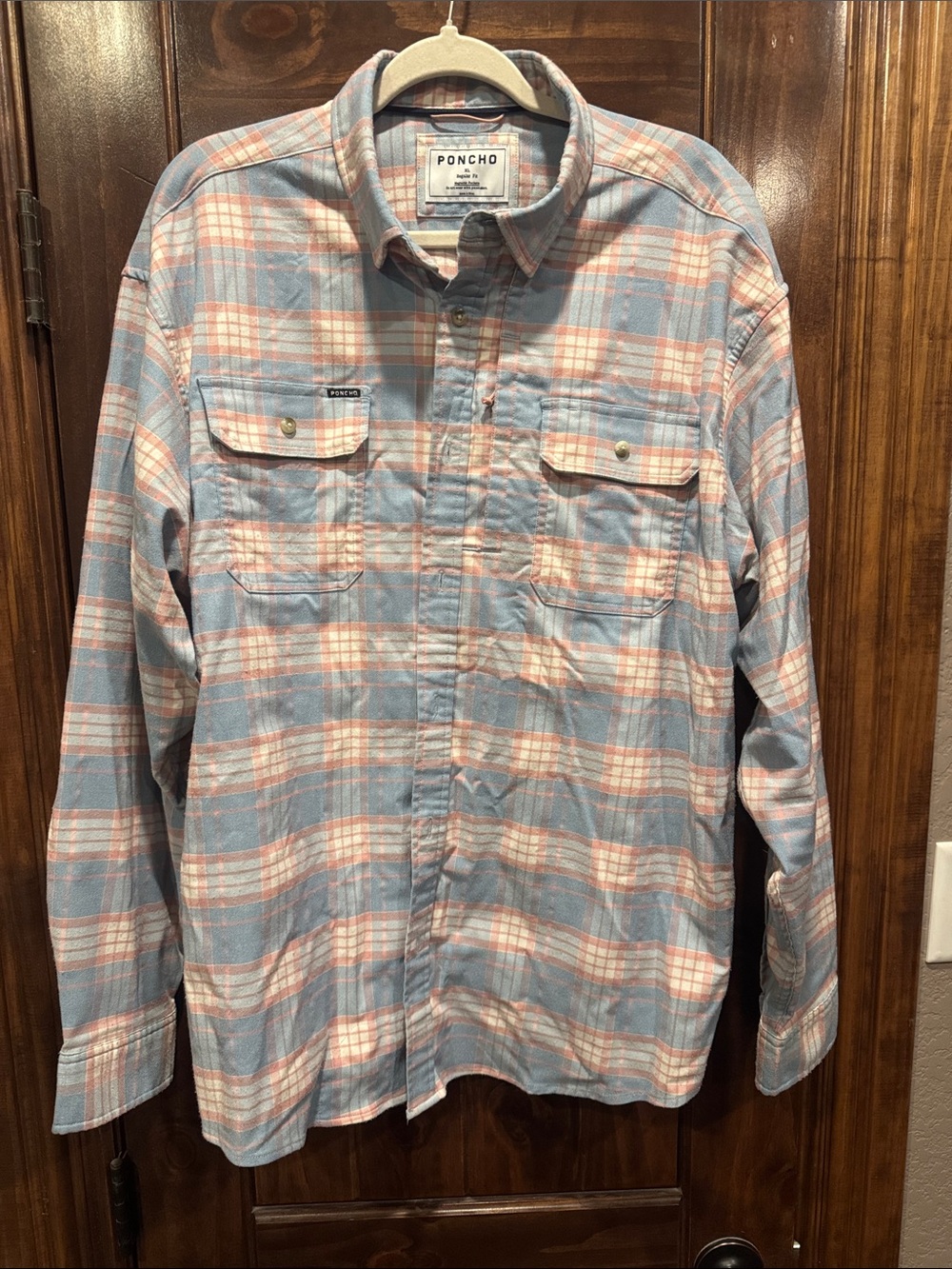 Poncho Flannel Shirt XL